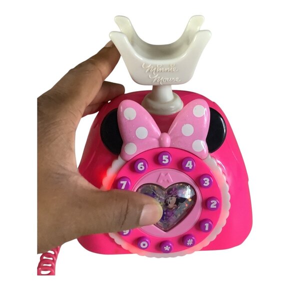 Disney Store Minnie Mouse Happy Helpers Phone Playset Lights‎ & Sounds Pink Toy - Picture 4 of 11